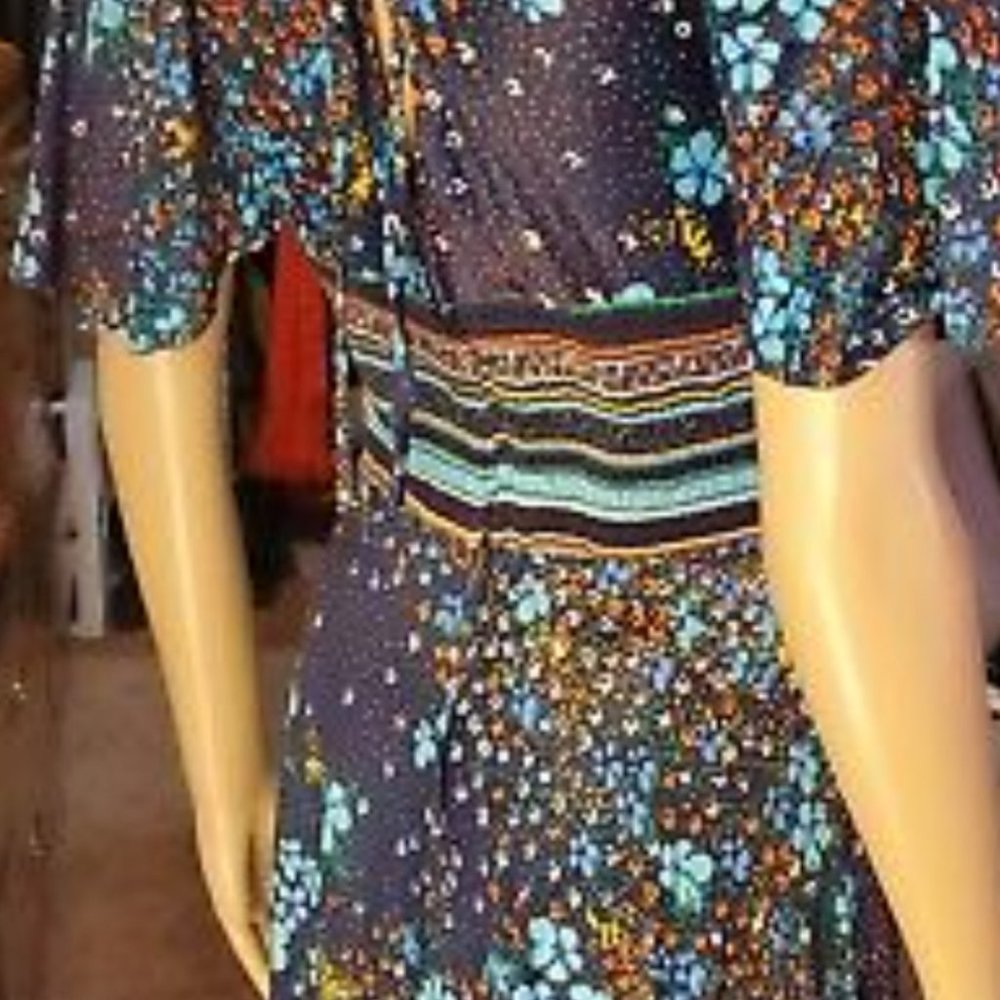Yves Jennet Vintage 70s Hippie Boho Chic Maxi Dress - Picture 3 of 14